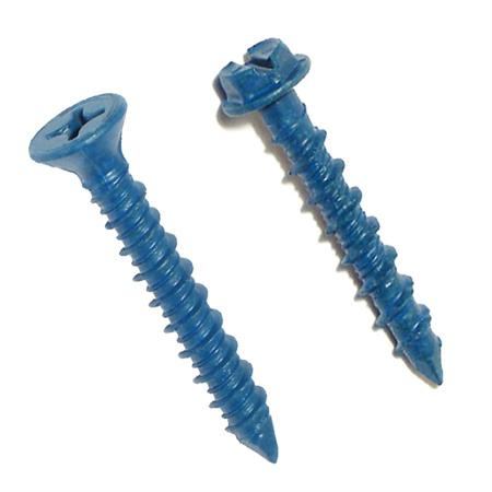 Hex Washer and Flat Head Concrete Screw