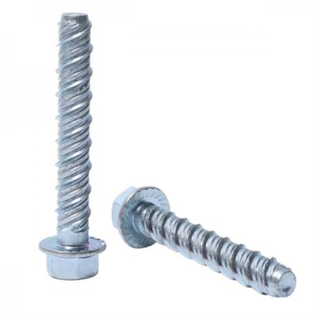 Hex Washer Head Concrete Screw With Serration Under Head